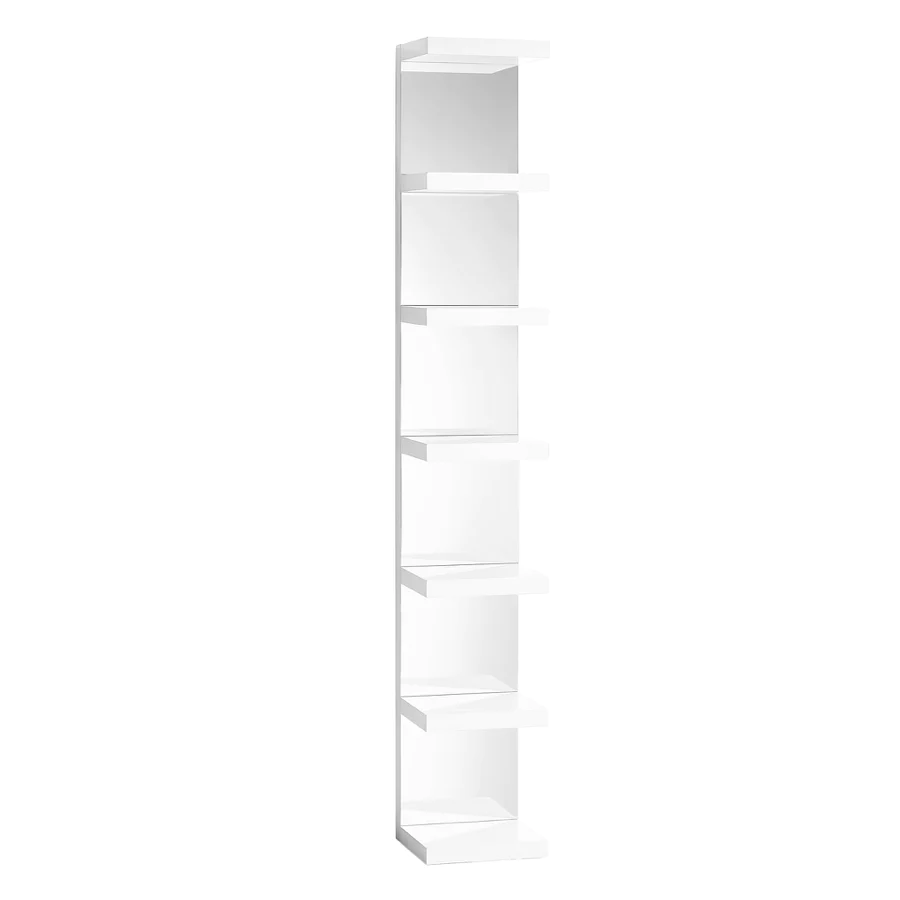 White Natalie Mirrored Shelves