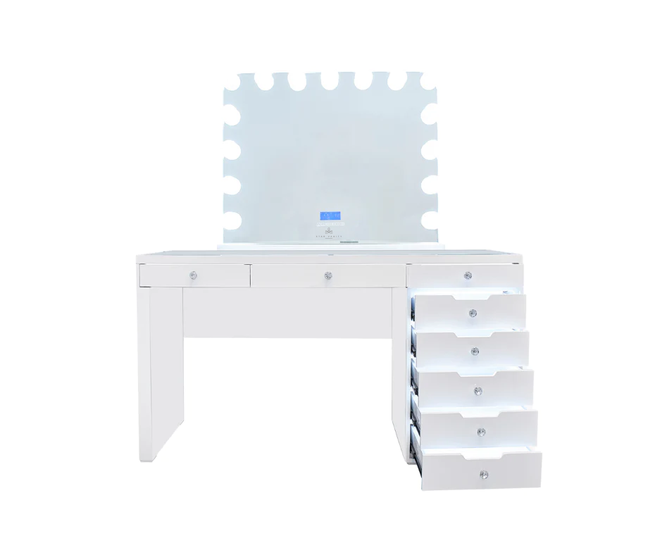 Carina Mirror Drawers White