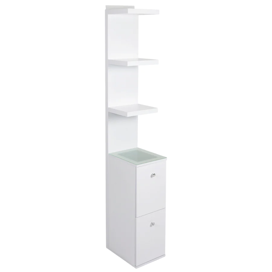 White Natalie Column Drawers